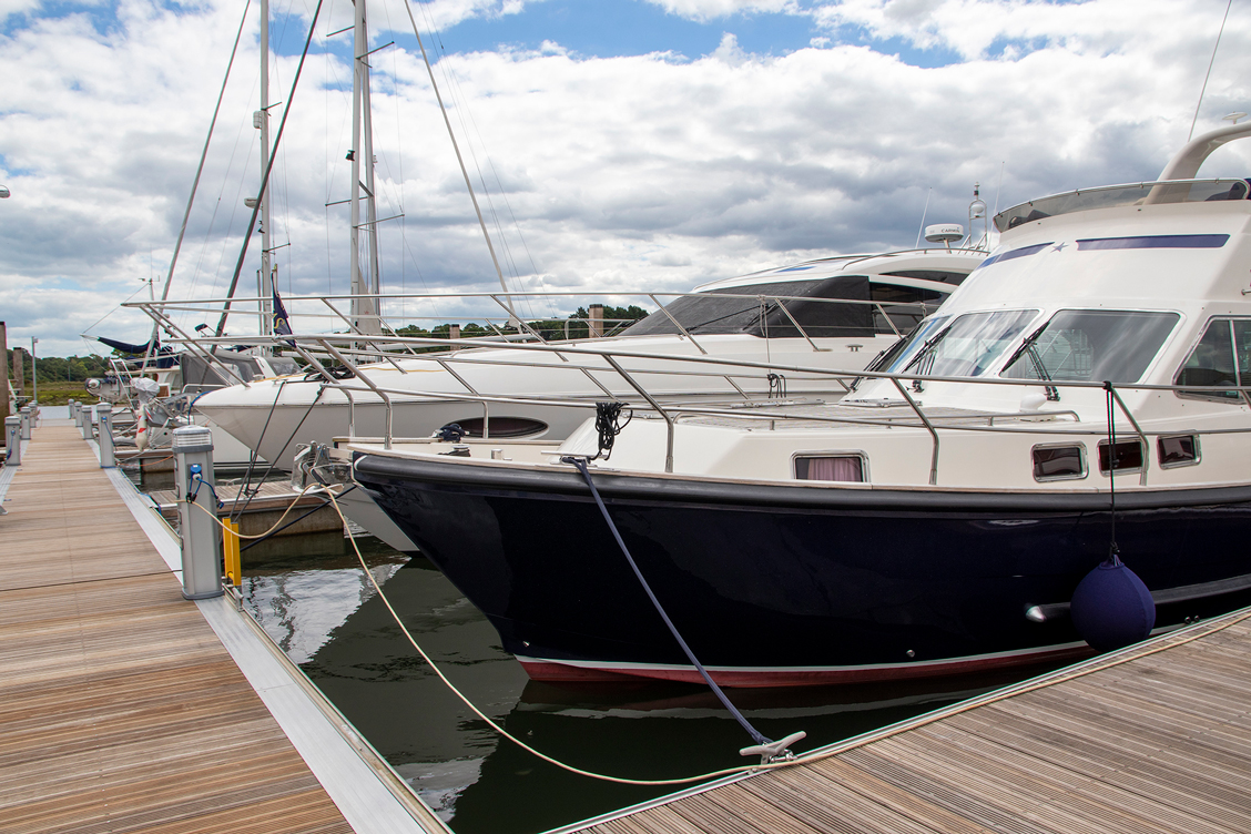 Buckler's Hard Yacht Harbour marina pontoon