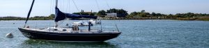 Boat mooring on the Beaulieu River