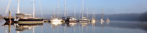 Moorings on the Beaulieu River pontoon