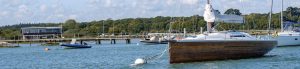 River moorings on the Beaulieu River