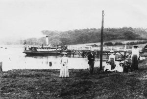 Steam ferry at Buckler's Hard on the Beaulieu River