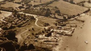 Motor Torpedo boats undergoing work at Buckler's Hard during WWII