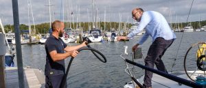 Beaulieu River team member assisting customers