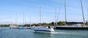 Berths and moorings on the Beaulieu River