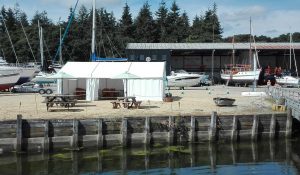 Marquee in Buckler's Hard Yacht Harbour