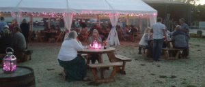 Pop-up restaurant on the banks of the Beaulieu River