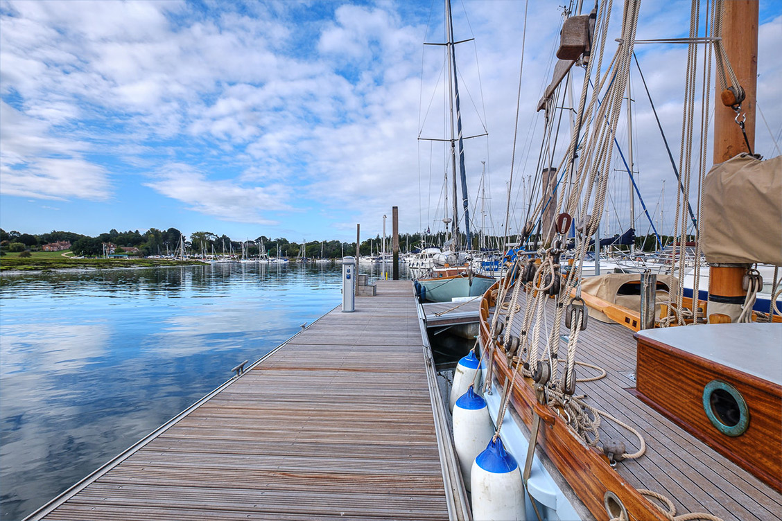 Buckler's Hard Yacht Harbour on the Beaulieu River