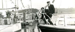 Opening BH Yacht Harbour 1971. Lord Montagu & Chay Blyth