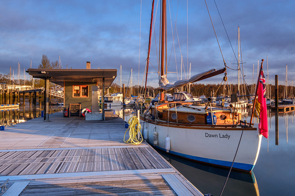 Visitor Pontoon at Buckler's Hard Yacht Harbour