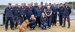 The Beaulieu River team stood together on the marina