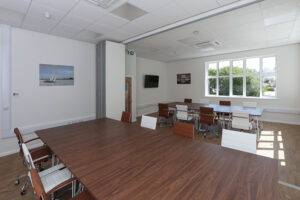 Meeting room in the new boatshed at Buckler's Hard Yacht Harbour